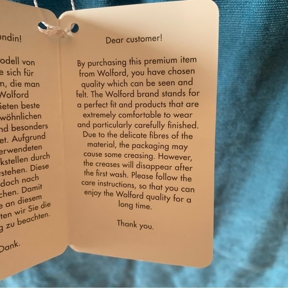 Wolford Athens Sleeveless Top Pacific Blue - Picture 10 of 10